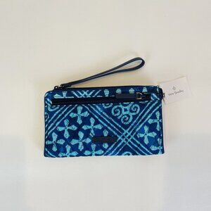 Vera Bradley RFID Front-Zip Wristlet Cuban Tile